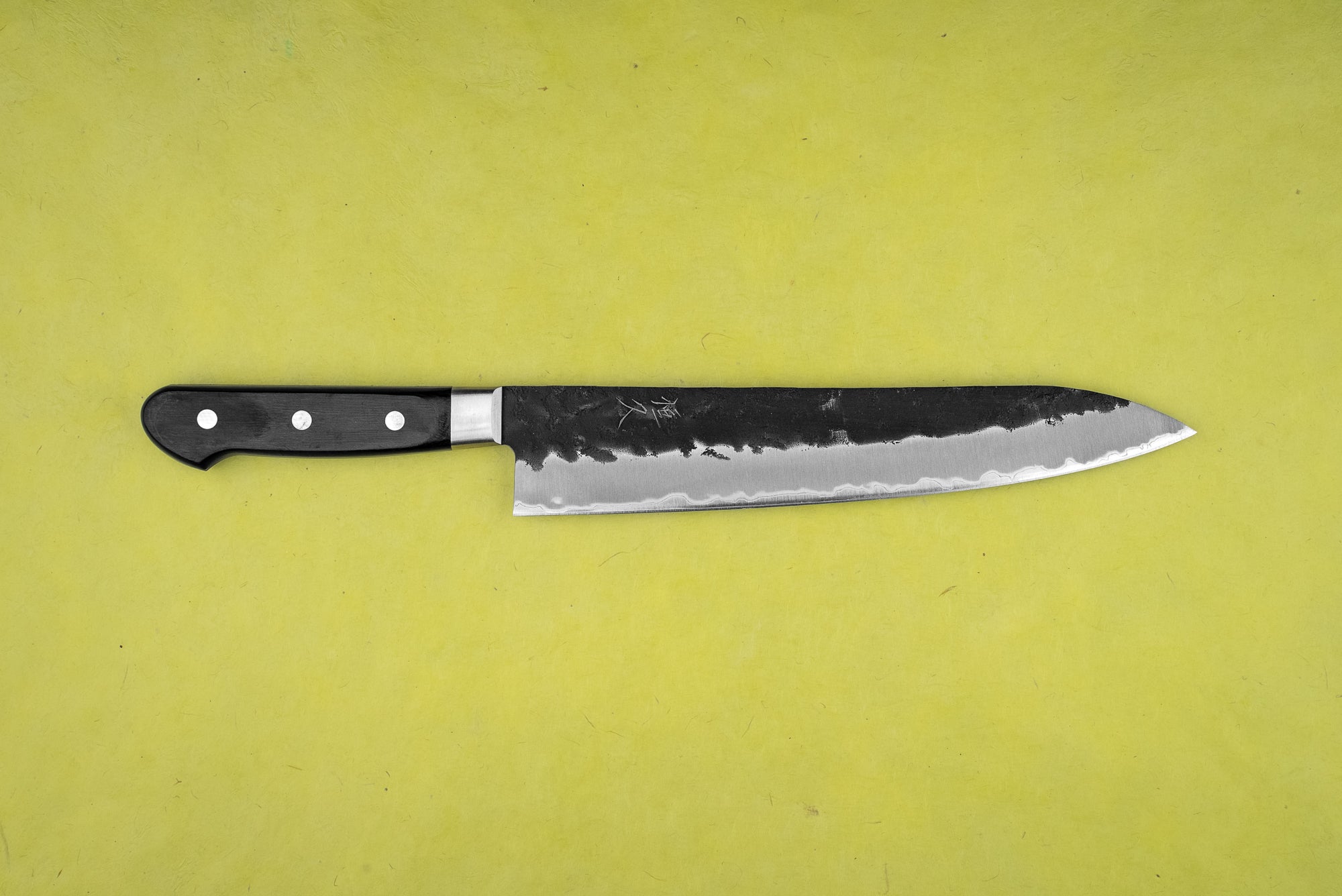 Tsunehisa AS/S Nishiji Kurouchi Western Gyuto 240mm Japanese Chef Knife - High Carbon Steel Blade for Professional Cooking, Meat Cutting & Kitchen Use