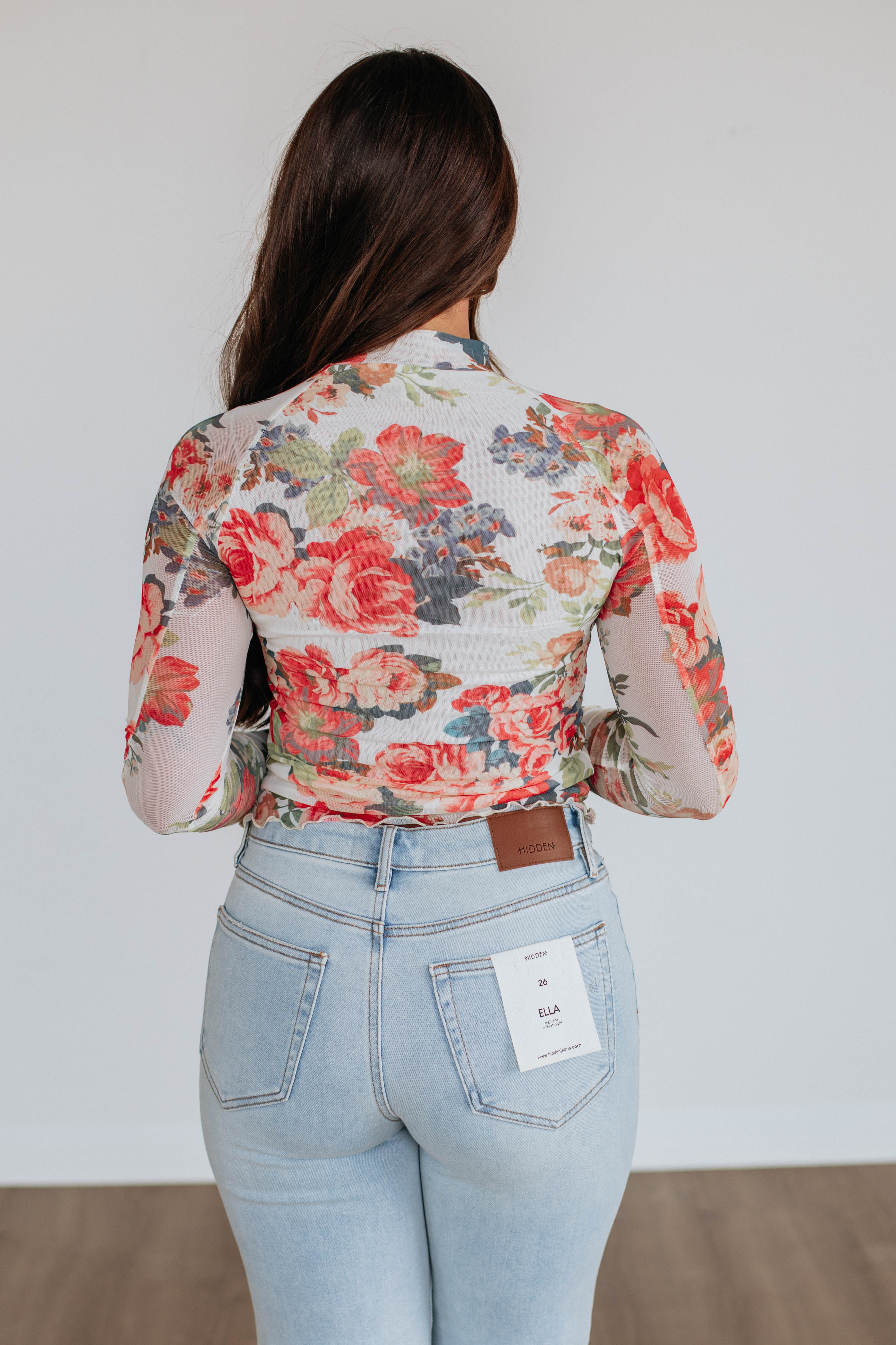 Eris Floral Mesh Top for Women - Breathable Summer Crop Top - Boho Chic Lace Blouse for Casual Outings & Beach Vacations