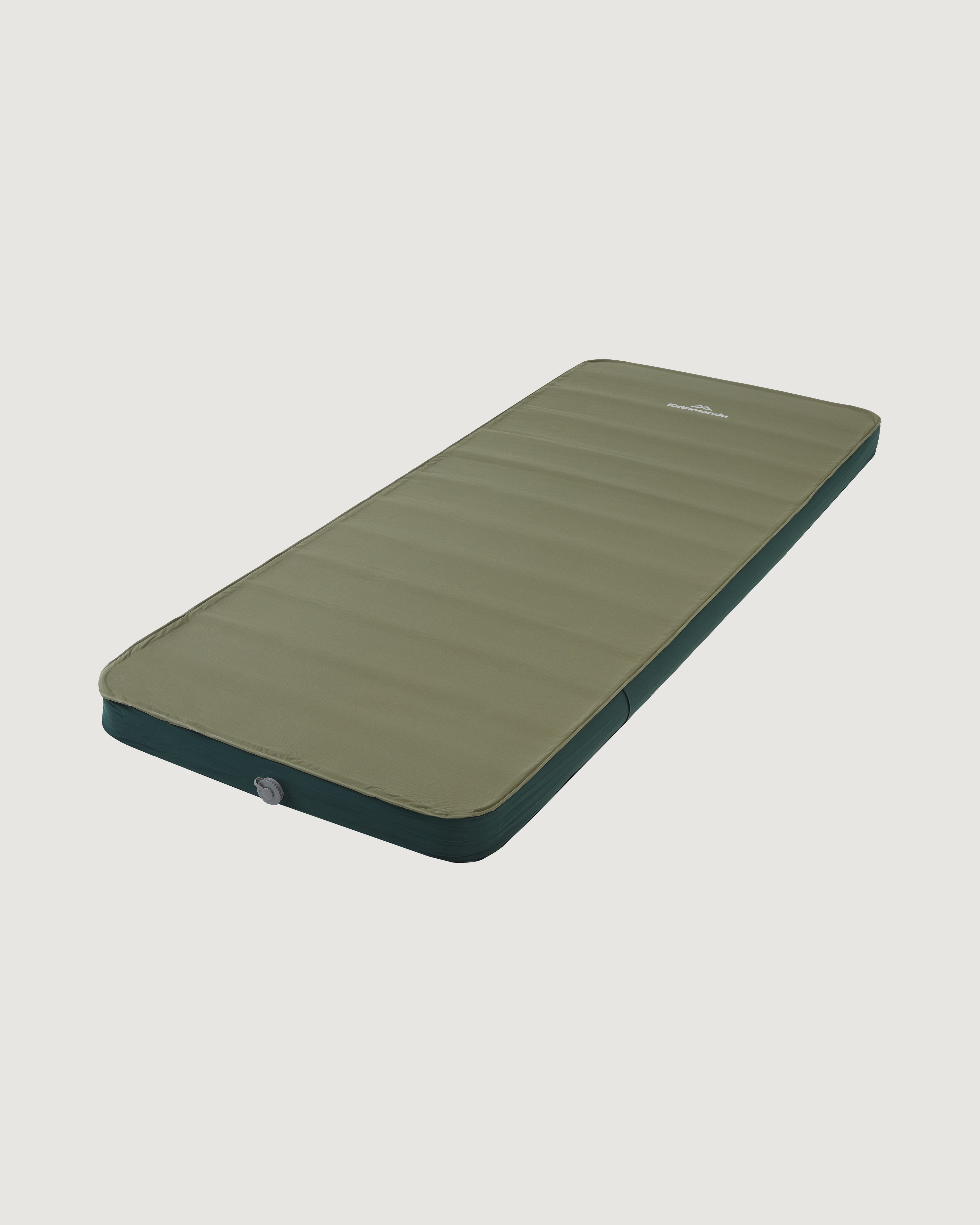 3D Self-Inflating Camping Mat - 100mm Thick Moss Green/Dark Spruce - Lightweight & Comfortable for Hiking, Backpacking, and Outdoor Adventures