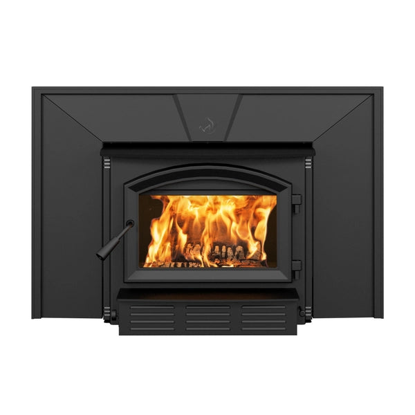 Enerzone Solution 2.3 I Wood Insert Bundle - High Efficiency Fireplace Insert for Home Heating | Perfect for Living Rooms, Cabins & Winter Warmth