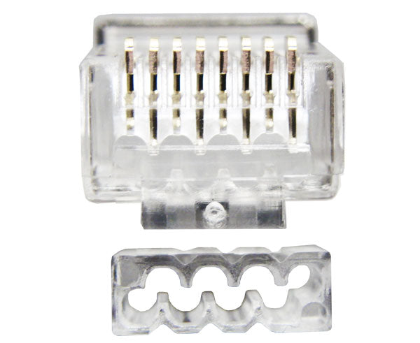 Premium CAT6A/CAT7 Shielded RJ45 Ethernet Connector - Under 8mm OD for High-Speed Networking, Gaming & Data Centers