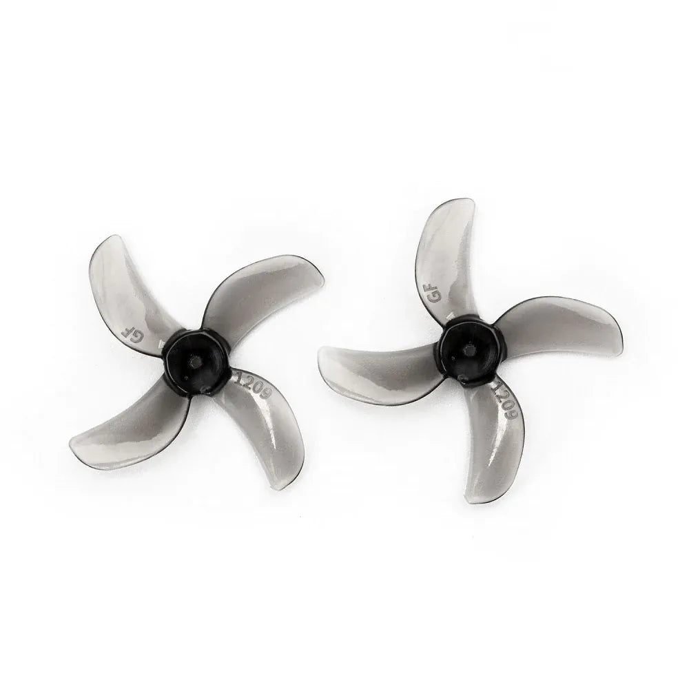 Gemfan 1209 4-Blade 31mm Propeller - 0.8mm/1mm/1.5mm Shaft Compatible with 0802 25000KV Motor (16-Pack) - Perfect for FPV Drone Racing and DIY Micro Quadcopter Builds