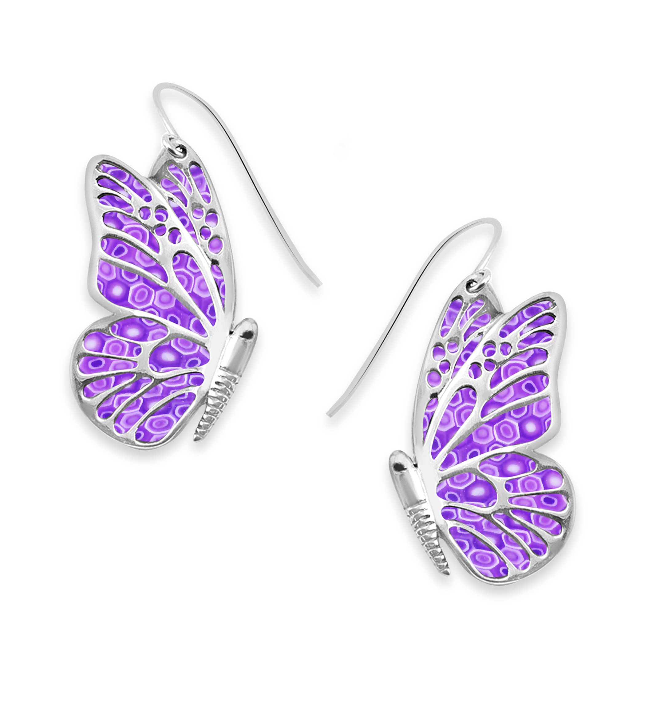 925 Sterling Silver Butterfly Drop Dangle Earrings for Women - Handcrafted Boho Jewelry, Inspirational Mother's Day Gift for Her | Perfect for Weddings, Parties & Everyday Wear