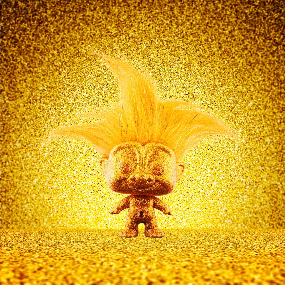 Funko Pop! Trolls Diamond Collection Gold Vinyl Figure #8 - Limited Edition Collectible for Fans & Gift Idea | Perfect for Display, Decor, and Pop Culture Enthusiasts