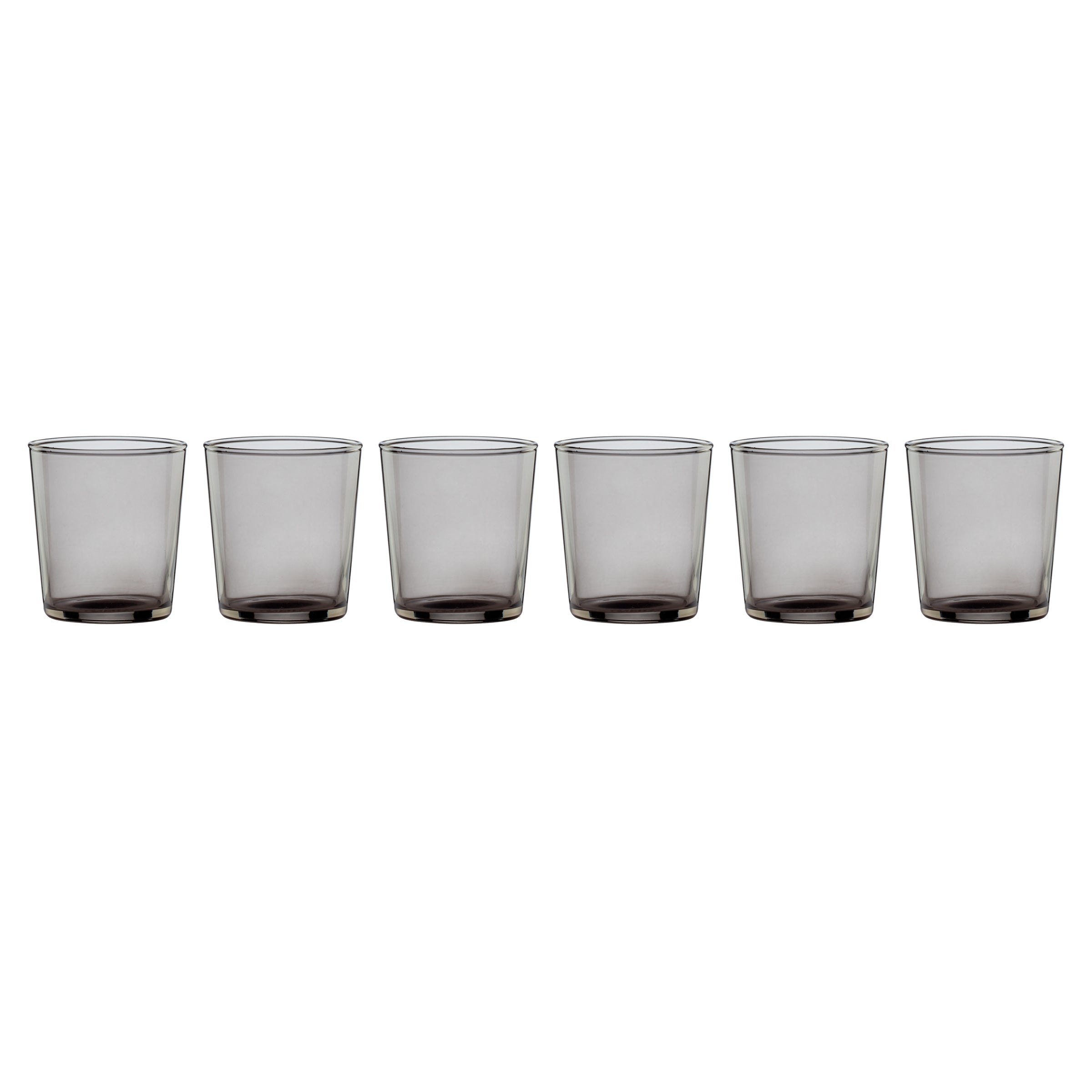 Stackable Smoke Shot Glasses Set of 6 - Premium Glass Shooter Cups for Whiskey, Tequila & Cocktails - Perfect for Parties, Bars & Home Entertaining