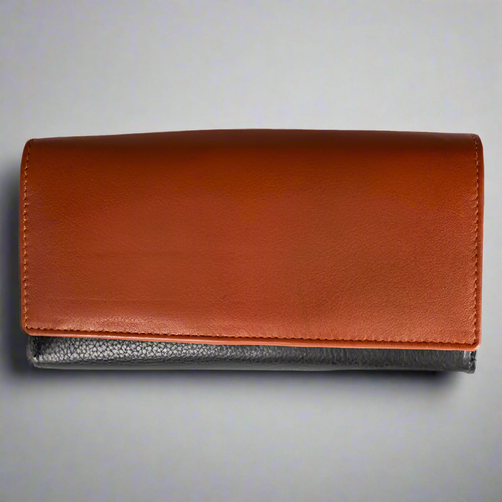 Premium Women's RFID Blocking Leather Wallet - Slim Trifold Design with Multiple Card Slots & ID Window - Perfect for Travel, Work, and Everyday Use