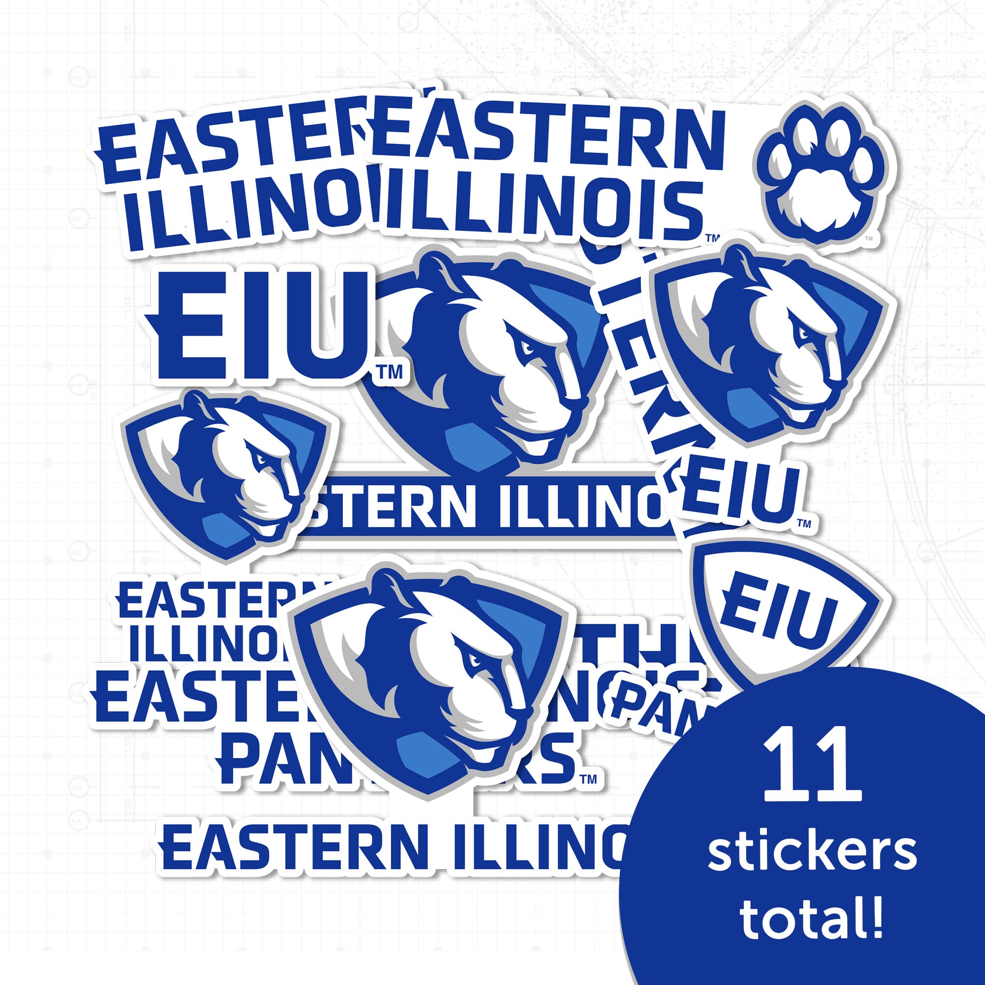Eastern Illinois University EIU Panthers Desert Cactus Vinyl Sticker Decals - Waterproof Laptop, Water Bottle, Car, Scrapbook Decor - Perfect for College Students, Alumni Gifts & School Spirit Accessories