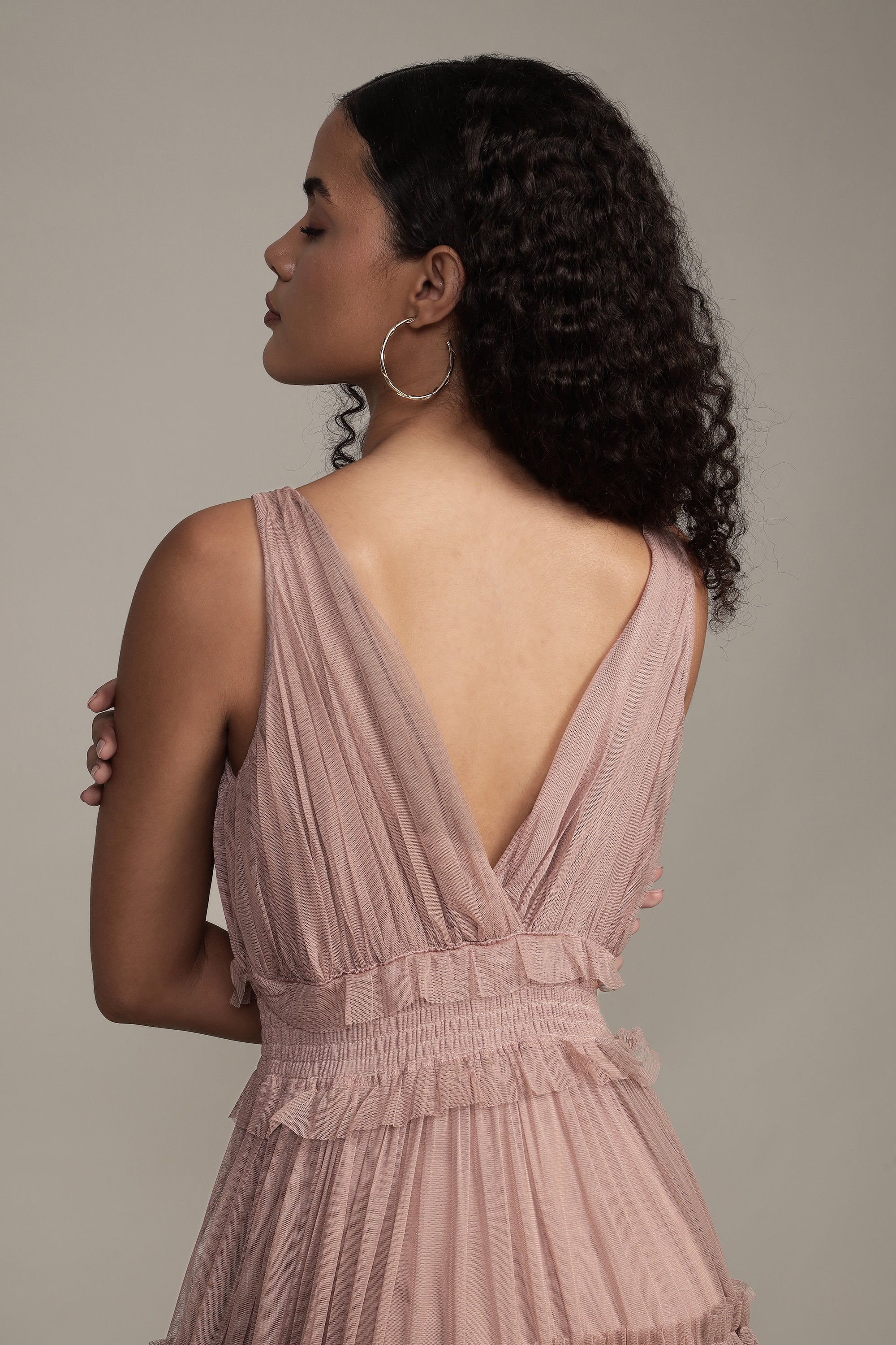 Luna Maxi Dress for Women - Elegant Taupe Long Summer Dress with Flowy Design | Perfect for Beach, Vacation, and Casual Outings