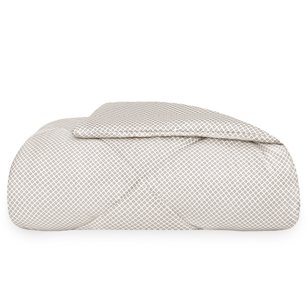 Edie Taupe Comforter Set - Soft & Breathable Bedding for All Seasons - Perfect for Master Bedroom, Guest Room, or Dorm