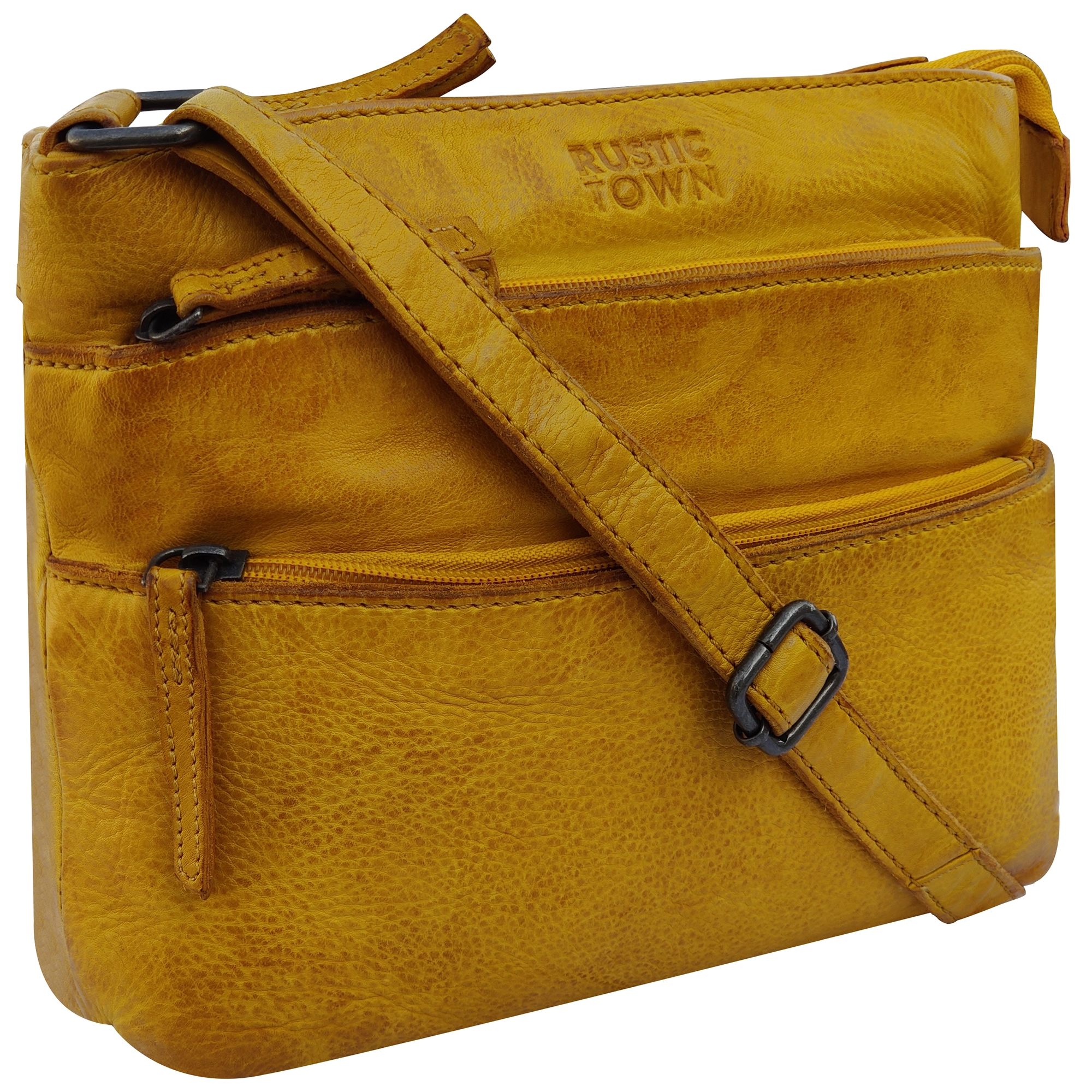 Stylish Yellow Leather Crossbody Bag for Women - Perfect for Everyday Use, Travel & Shopping