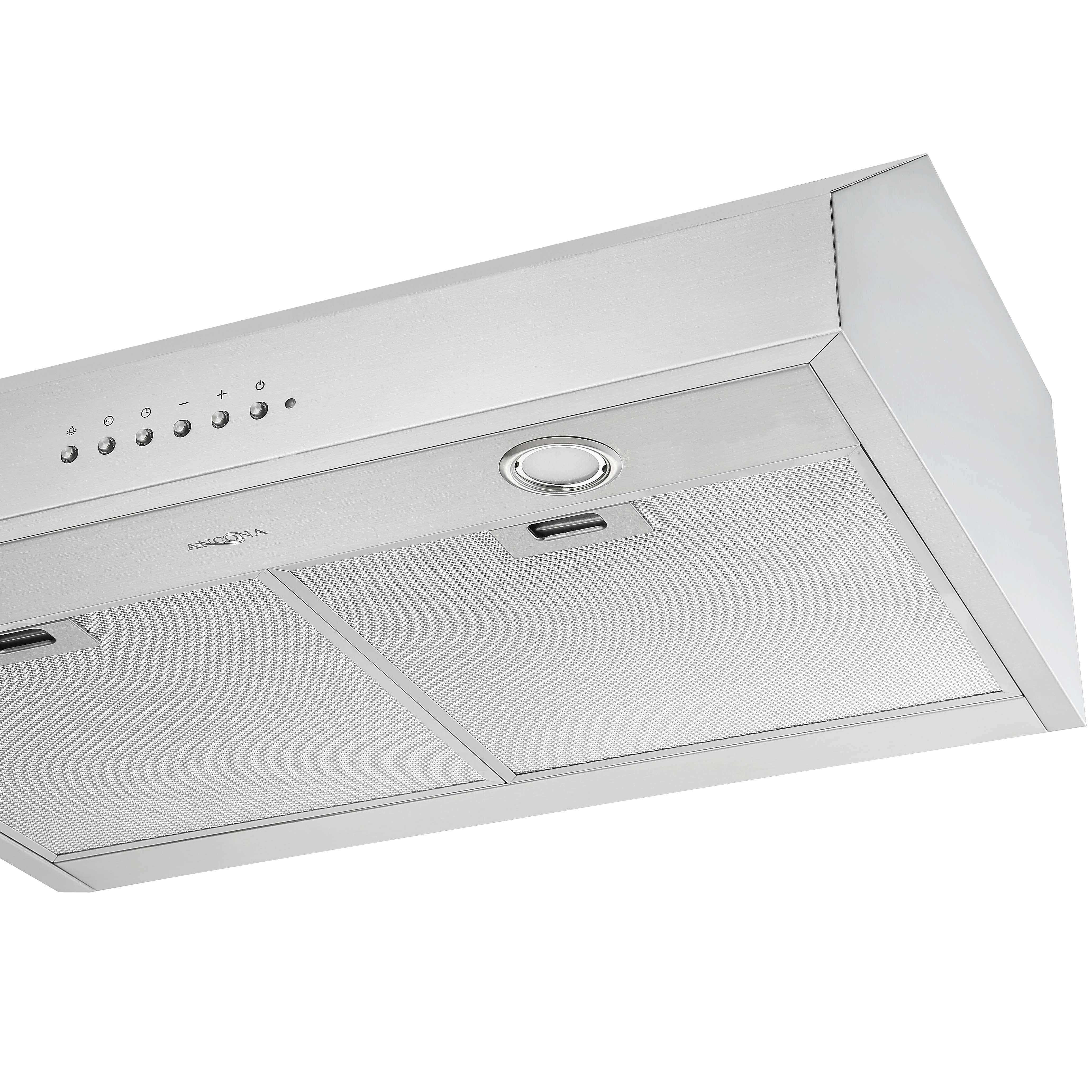 30 Inch UCDI430 Stainless Steel Ducted Under Cabinet Range Hood with Night Light - Powerful Kitchen Ventilation for Smoke & Odor Removal - Perfect for Modern Home Cooking & Baking