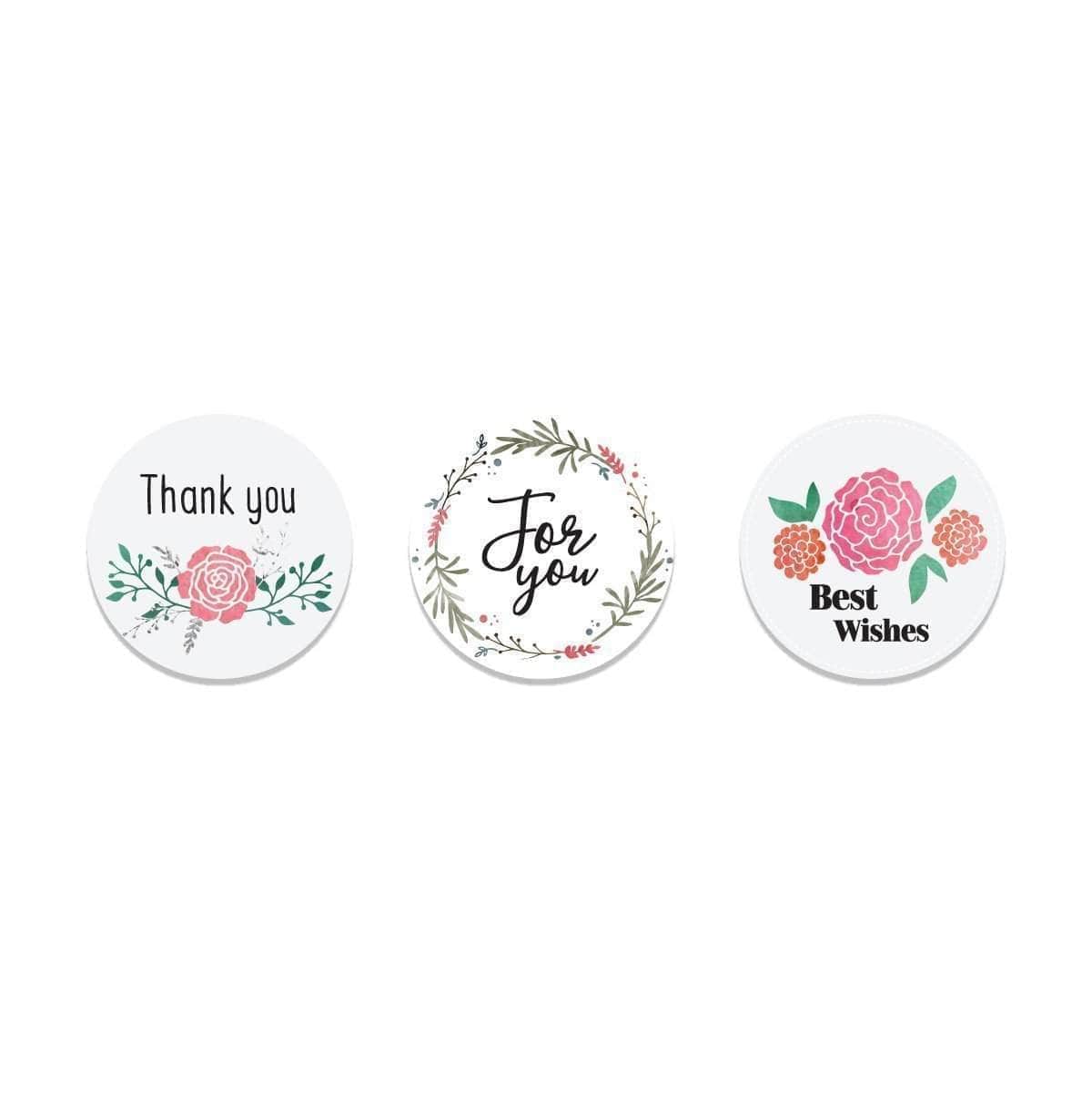 Delicate Blooms Stickers - Floral Waterproof Vinyl Decals for Laptops, Journals & DIY Crafts - Perfect for Scrapbooking, Home Decor & Gift Wrapping