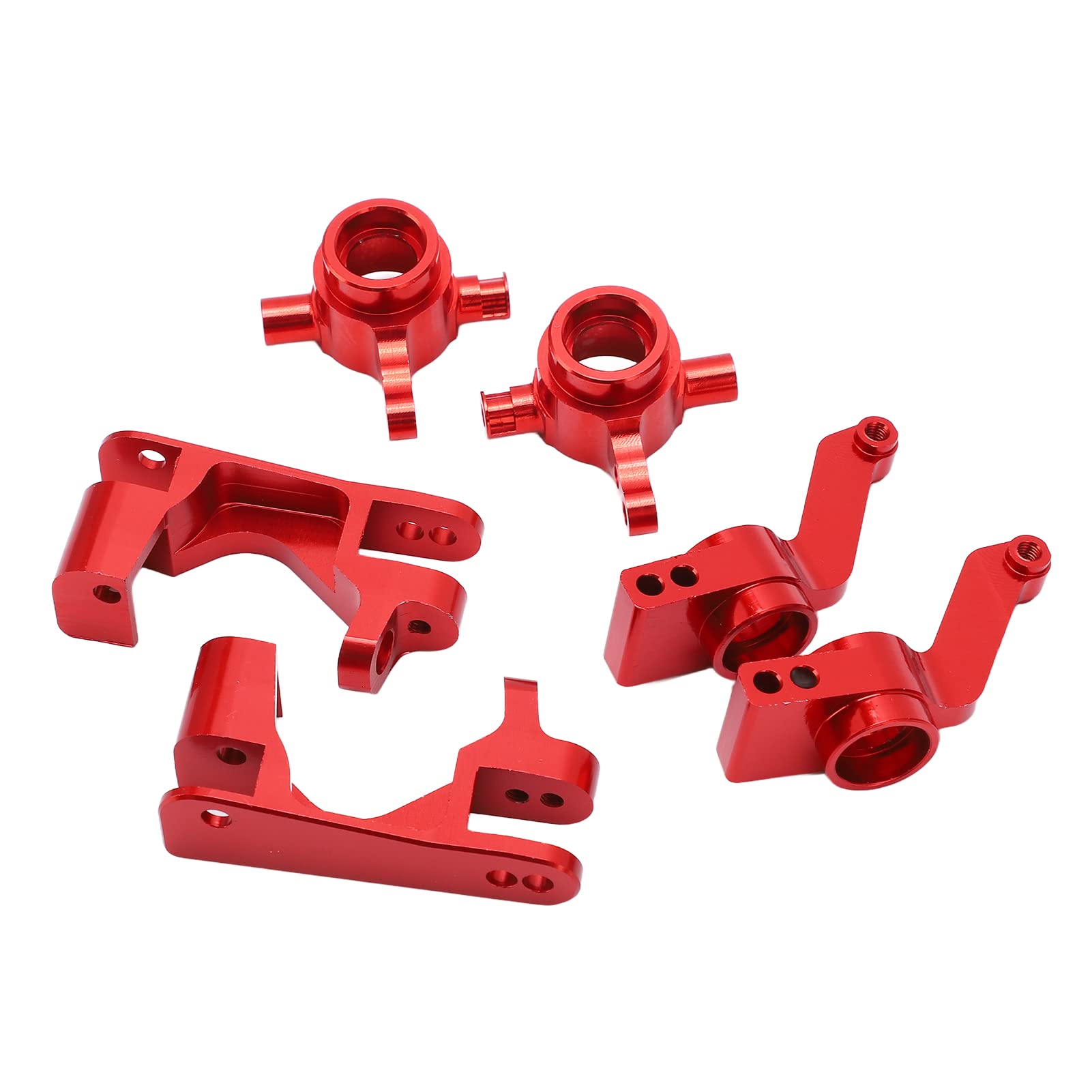 High-Quality 6061 T6 Aluminum CNC Machined Steering Blocks & Cup Bearing Set - Durable & Lightweight for RC Off-Road Vehicles - Perfect for Crawlers, Rock Racers & Remote Control Car Upgrades
