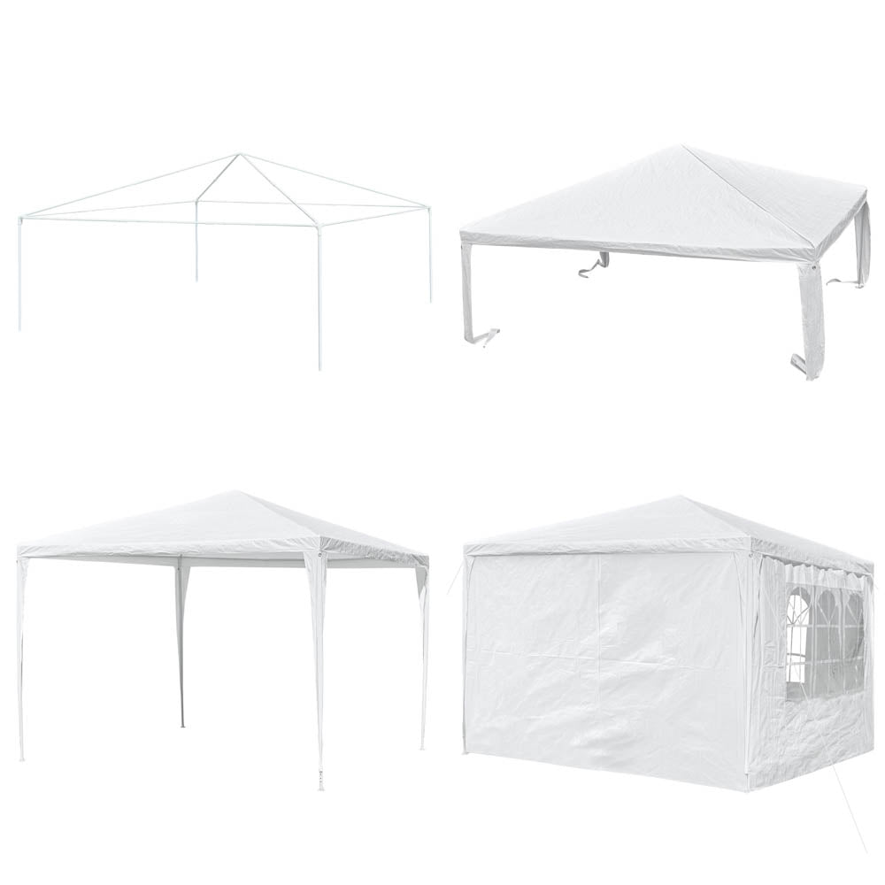 10x10 FT Pop Up Canopy Tent with 4 Sidewalls - Waterproof & UV Protection for Weddings, Parties, Outdoor Events - Instant Shelter for Backyard, Beach, Camping, Picnics