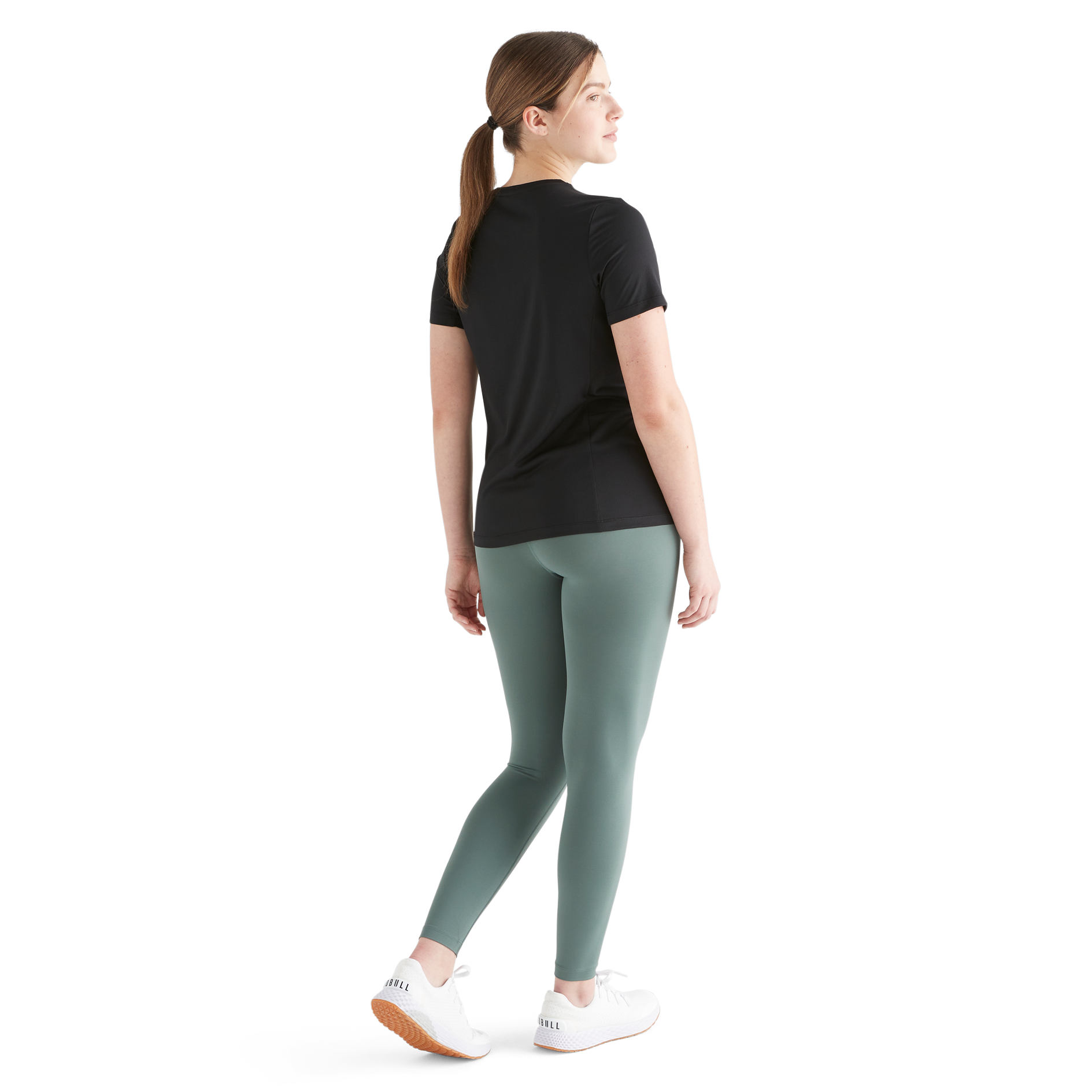 Deltapeak® Women's Micro Textured Tee - Soft & Breathable Short Sleeve Shirt for Casual Wear, Workout & Everyday Comfort