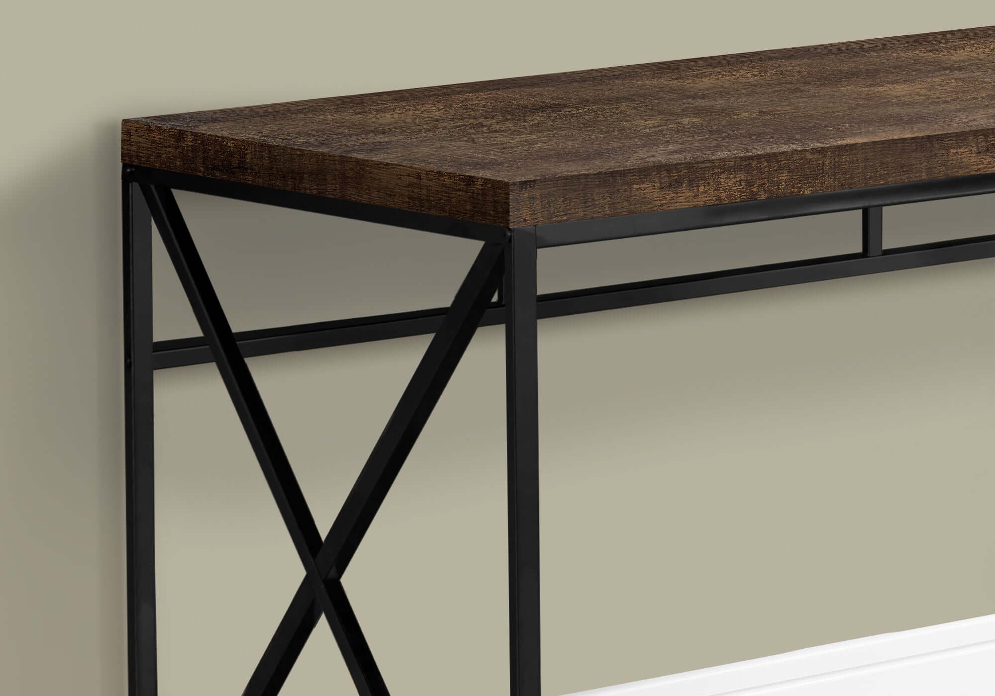 48L Modern Computer Desk with Sturdy Black Metal Base - Perfect for Home Office, Gaming & Study Spaces