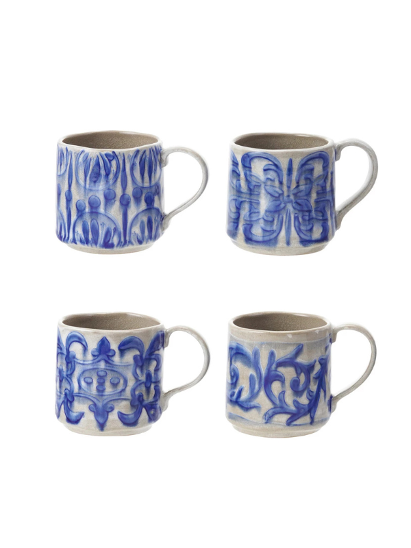 Flo Blue Inspired Coffee Mugs - Ceramic Tea Cups with Unique Design for Home, Office & Gifts - Perfect for Morning Coffee, Afternoon Tea & Cozy Moments