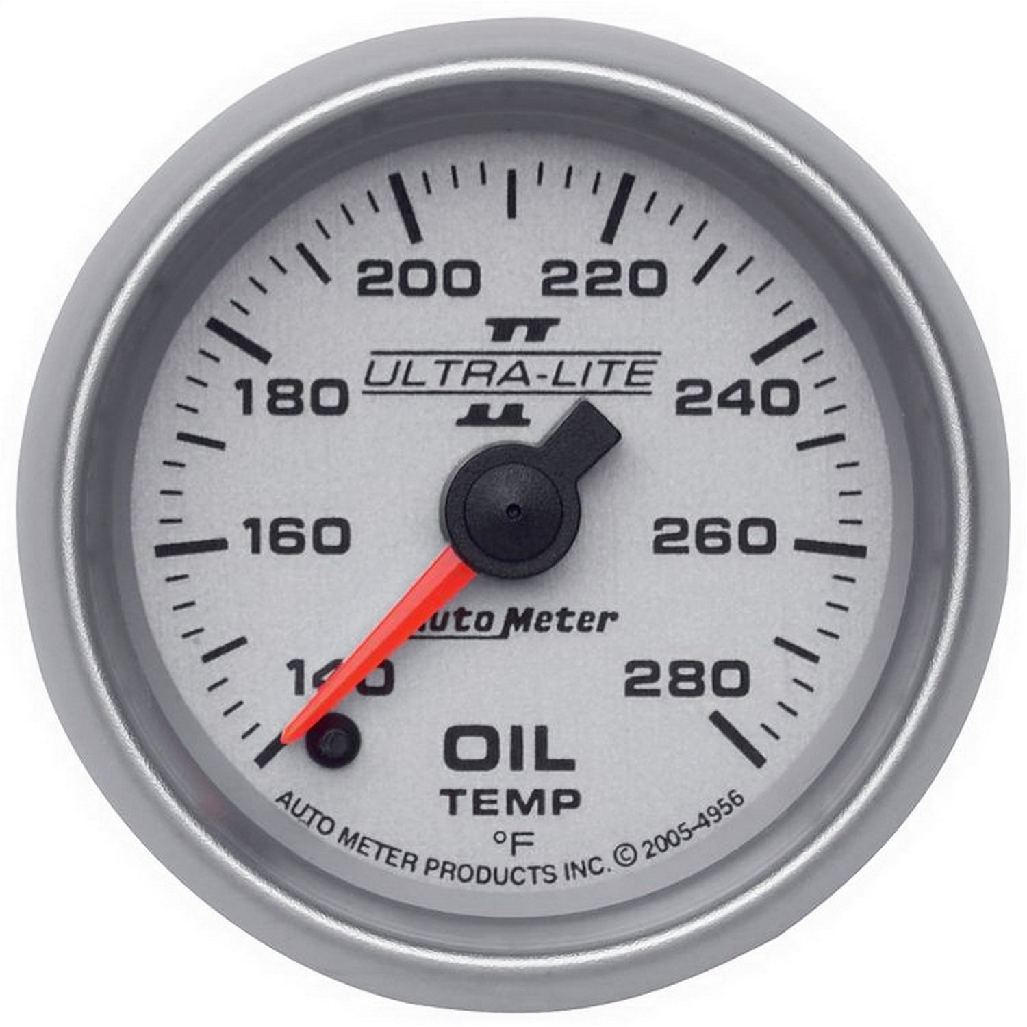Auto Meter 4956 Ultra-Lite II Full Sweep Electric Oil Temperature Gauge - High Performance Engine Monitoring for Cars, Trucks & Racing Vehicles