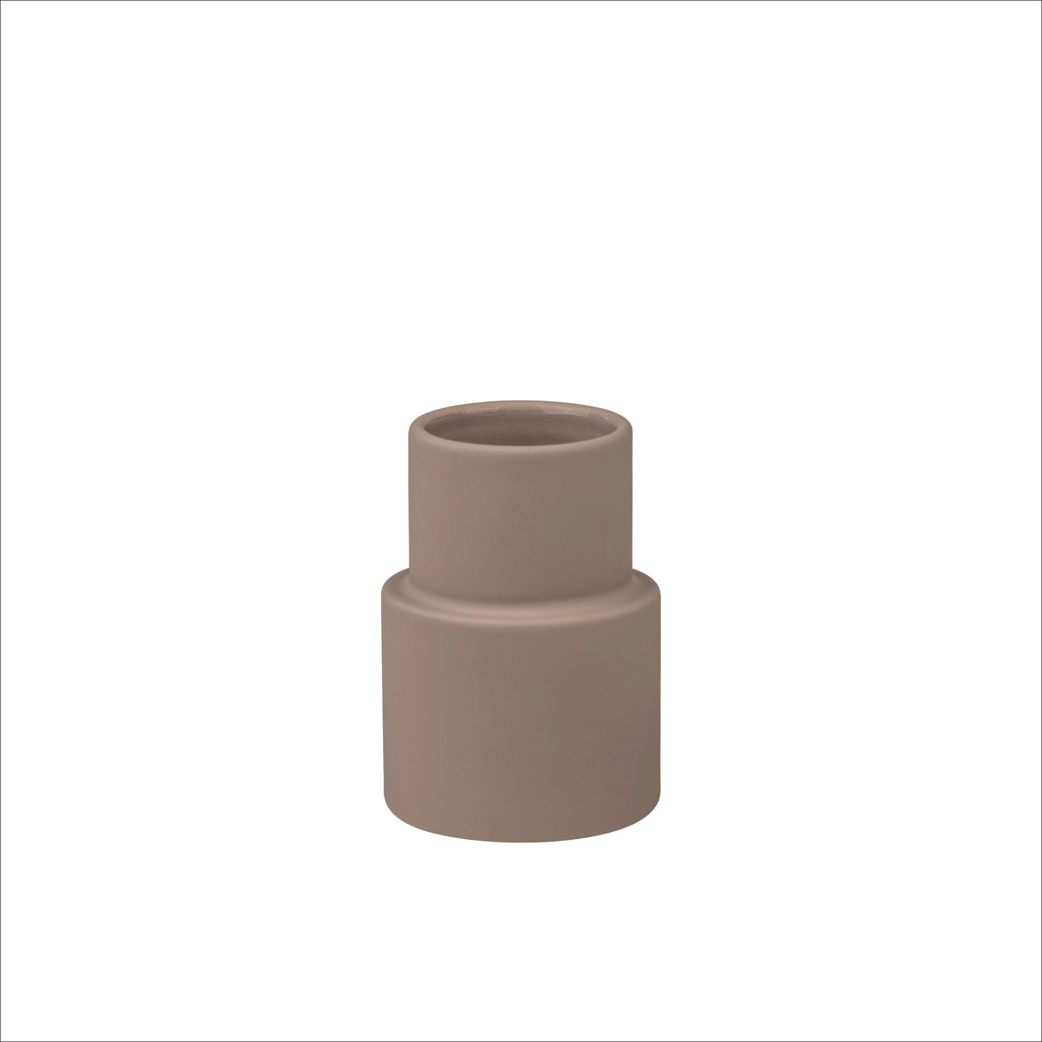 METTE DITMER Toothbrush Holder & Tumbler - 9.5cm Height, Nougat Color - Perfect for Bathroom Organization & Travel Essentials