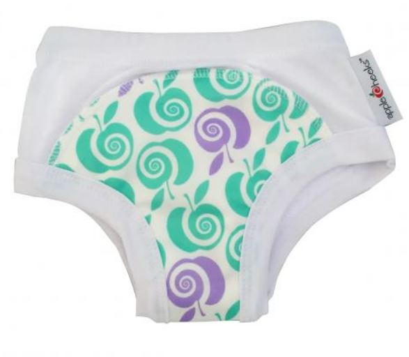 Apple Cheeks Cloth Diaper Learning Pants with Insert - One Size Fits 30-45lbs - Eco-Friendly Baby Training Underwear for Daytime Potty Training & Toddler Independence
