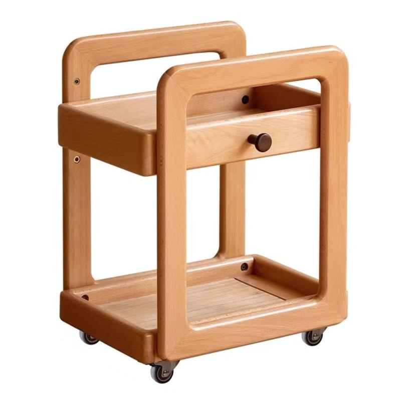11.8x15.7x19.2 inch / 30x40x49.9 cm / natural wood color / Beech school bag rack