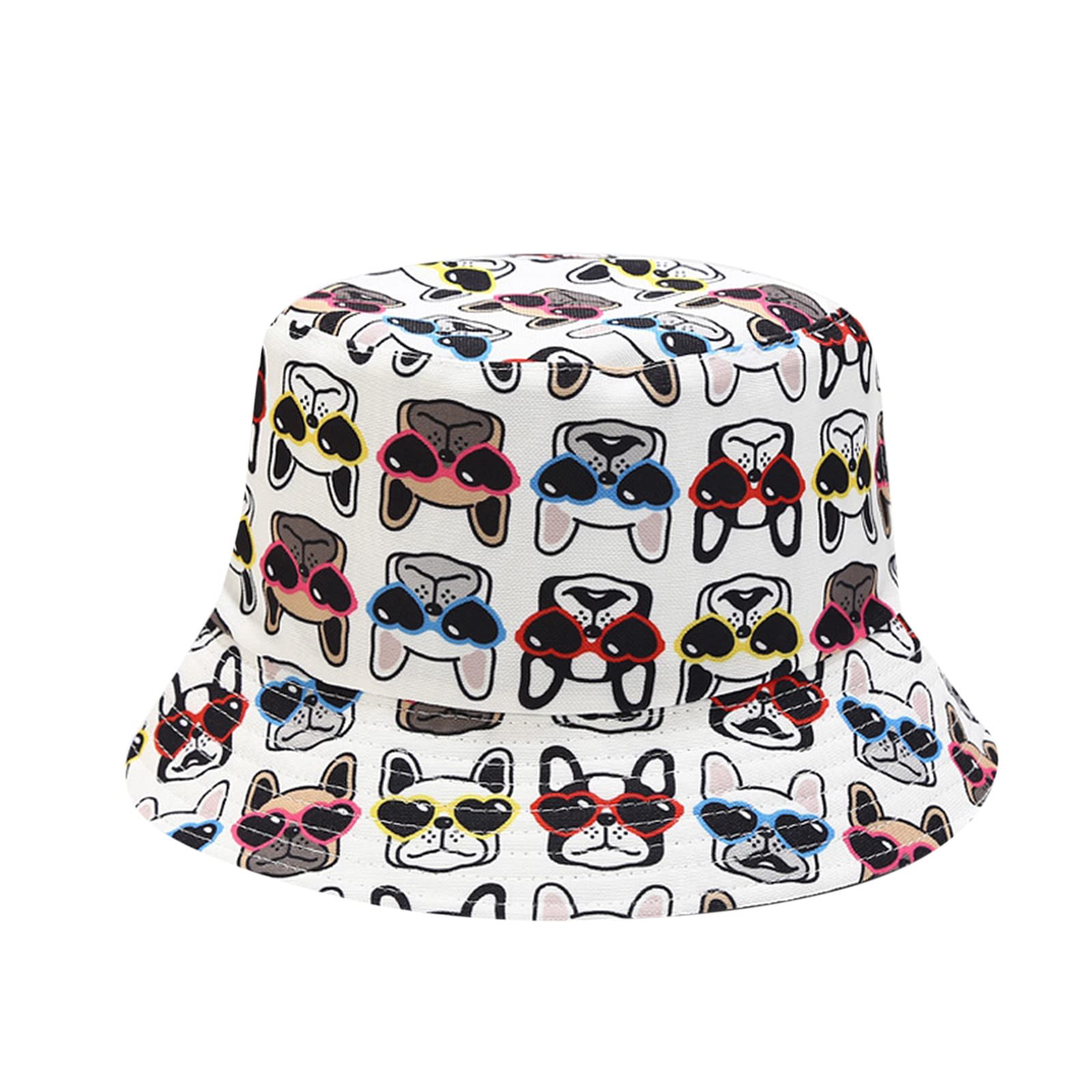 Kids Bucket Hats for Toddlers & Babies - Double-Sided Sun Protection Fisherman Hat with Cute Prints - Perfect for Beach, Outdoor Play & Summer Activities
