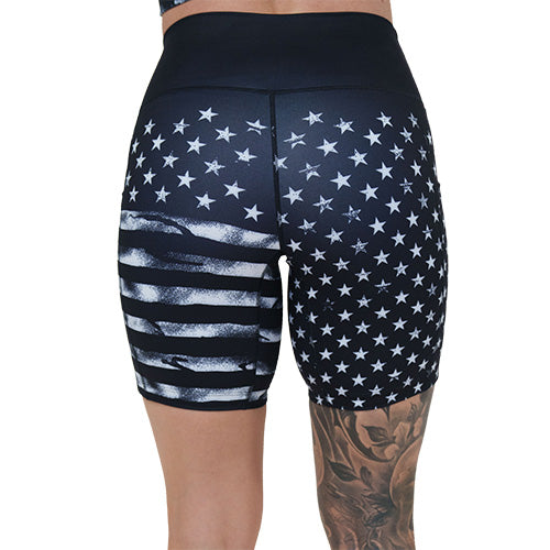 American Flag Shorts - Patriotic Stars & Stripes Athletic Shorts for Men & Women - Perfect for 4th of July, Workouts & Casual Wear
