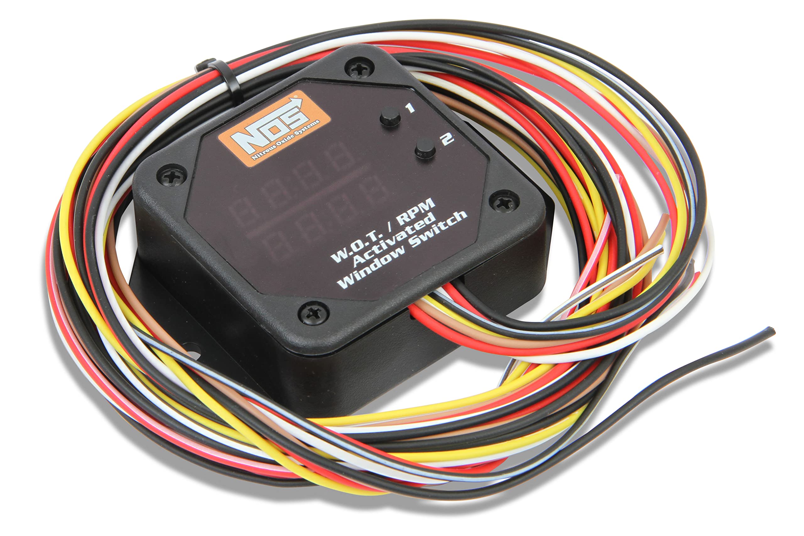 NOS 15982 2-Stage WOT/RPM Activated Window Switch with Shift Light Control - High Performance Racing & Street Use - Perfect for Drag Racing, Track Days & Tuner Cars
