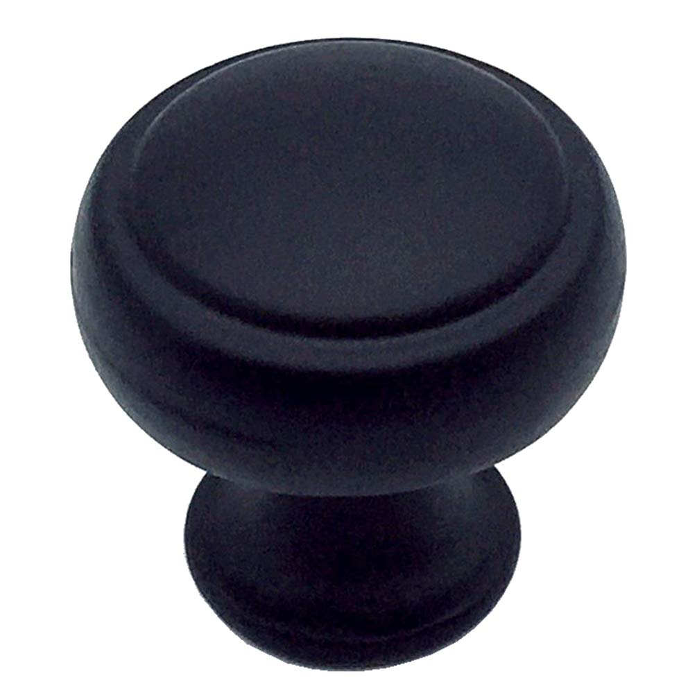 Matte Black Cabinet Knobs - Drawer Pulls for Kitchen & Dresser