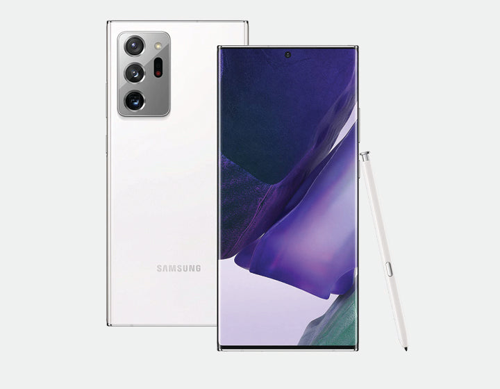 Samsung Galaxy Note 20 Ultra 5G Unlocked Smartphone - 12GB RAM 256GB Storage, Dual SIM GSM Phone (White) - Perfect for Business Professionals & Mobile Gaming