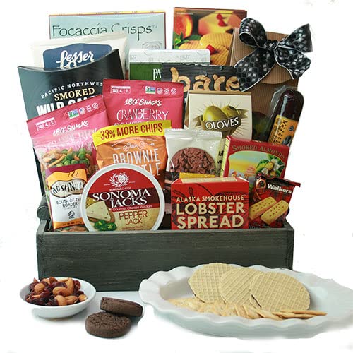 Premium Gourmet Gift Basket - Luxury Assorted Snacks & Treats for Holidays, Birthdays, Corporate Gifts & Special Occasions
