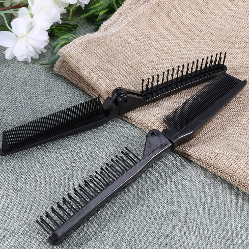 8-Piece Portable Travel Hair Brush Set for Women - Foldable Comb, Anti-Static Teasing Comb & Scalp Massager - Perfect for On-the-Go Styling, Purse & Gym Bag Essentials