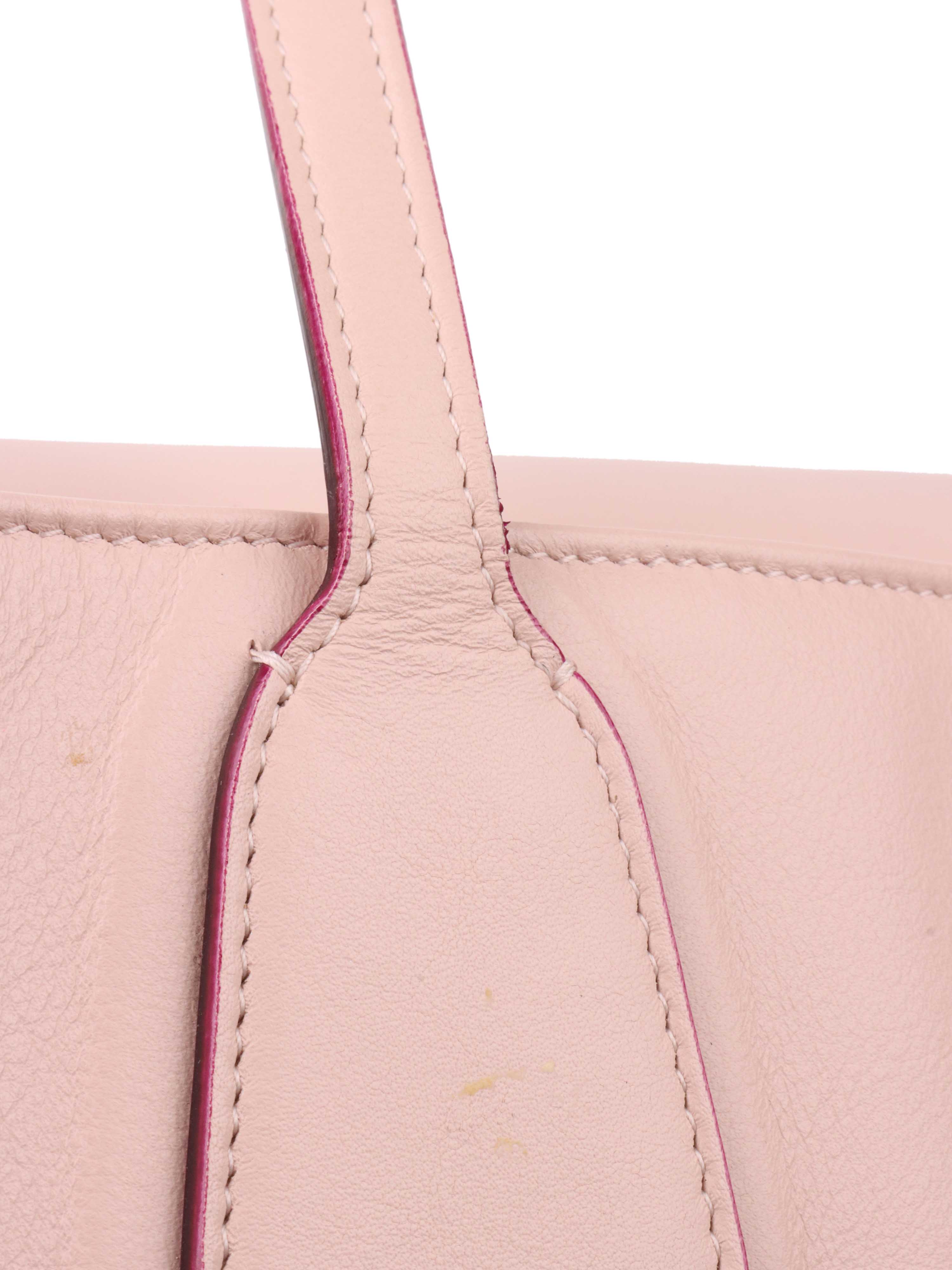 Dior Pink Leather Diaper Tote Bag - Stylish & Spacious Designer Baby Bag for Moms, Perfect for Travel, Shopping & Everyday Use