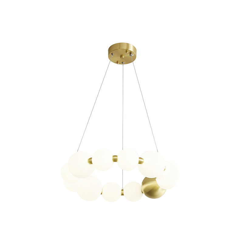 Aeyee Crystal Pearls Chandelier - Elegant Ceiling Light Fixture for Dining Room, Bedroom, Living Room & Wedding Decor