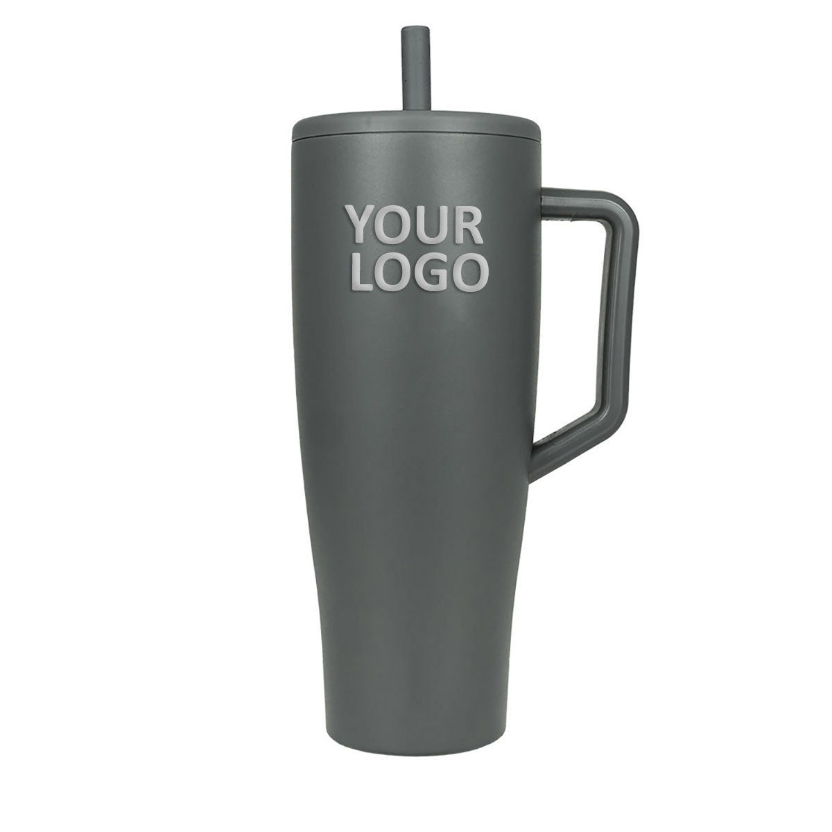 Brumate Era Custom Insulated Tumbler 40 Oz - Stainless Steel Vacuum Flask, Leakproof Lid, Keeps Drinks Hot/Cold for Hours - Perfect for Coffee, Tea, Water & Outdoor Activities (Grey)