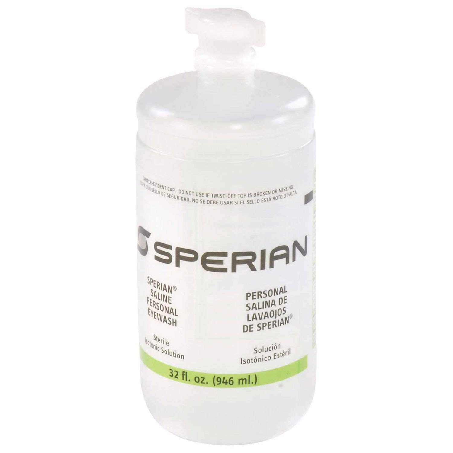 Sterile 32 Oz. Eye and Face Wash Saline Solution - Pack of 12 | Gentle Rinse for Contacts, First Aid, and Daily Eye Care