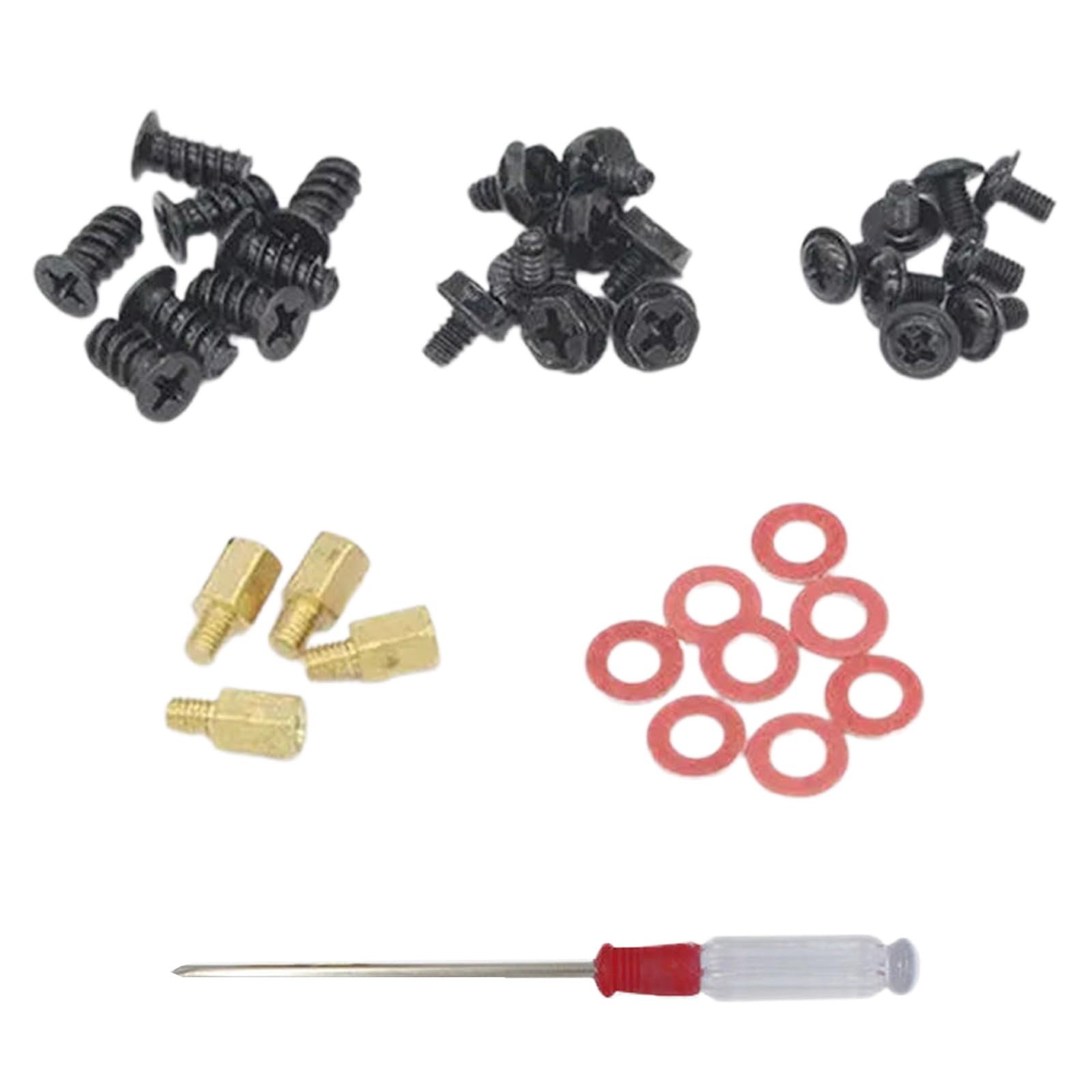 Durable Computer Screws & Motherboard Standoffs Kit for PC Case - Perfect for PC Assembly, Mounting & Repair | Ideal for DIY Computer Builds & Upgrades