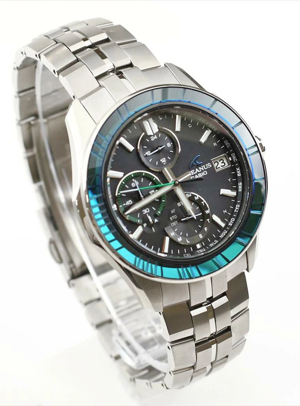 CASIO Oceanus OCW-S7000SG 1AJR Men's Watch - 20th Anniversary Limited Edition, Japanese Made, Solar-Powered, Stainless Steel - Perfect for Business, Diving & Luxury Collectors