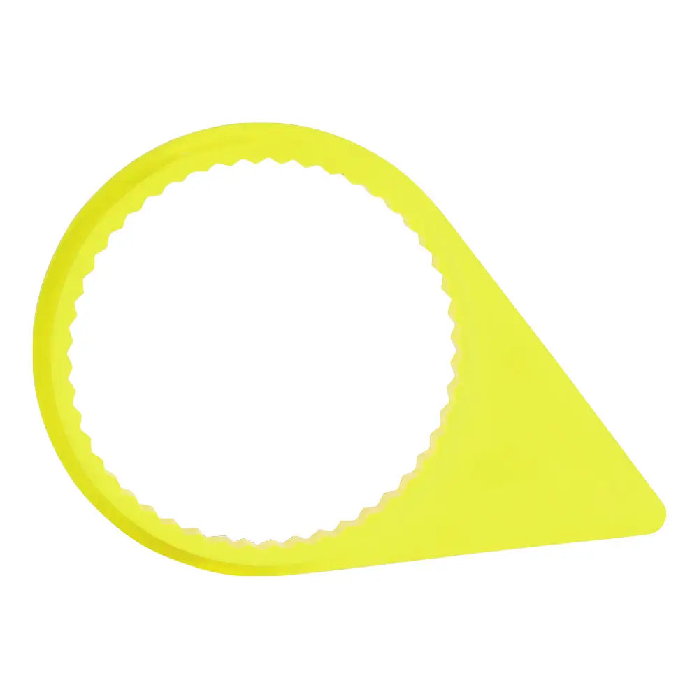 Checkpoint 33mm Medium Arrow Wheel Nut Indicator - Yellow (100/Bag) CPMASY33 | Heavy Duty Truck & Trailer Lug Nut Security for Fleet Maintenance