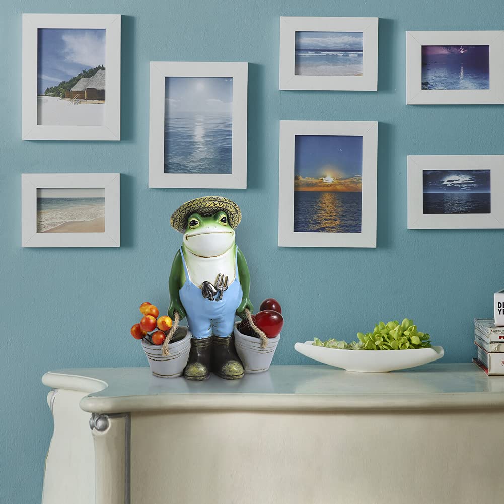 Frog Garden Decor Statue - Outdoor & Indoor Yard Ornament, Unique Housewarming Gift for Garden, Patio, and Home Décor | Perfect for Lawn, Pond, and Flower Bed Accents