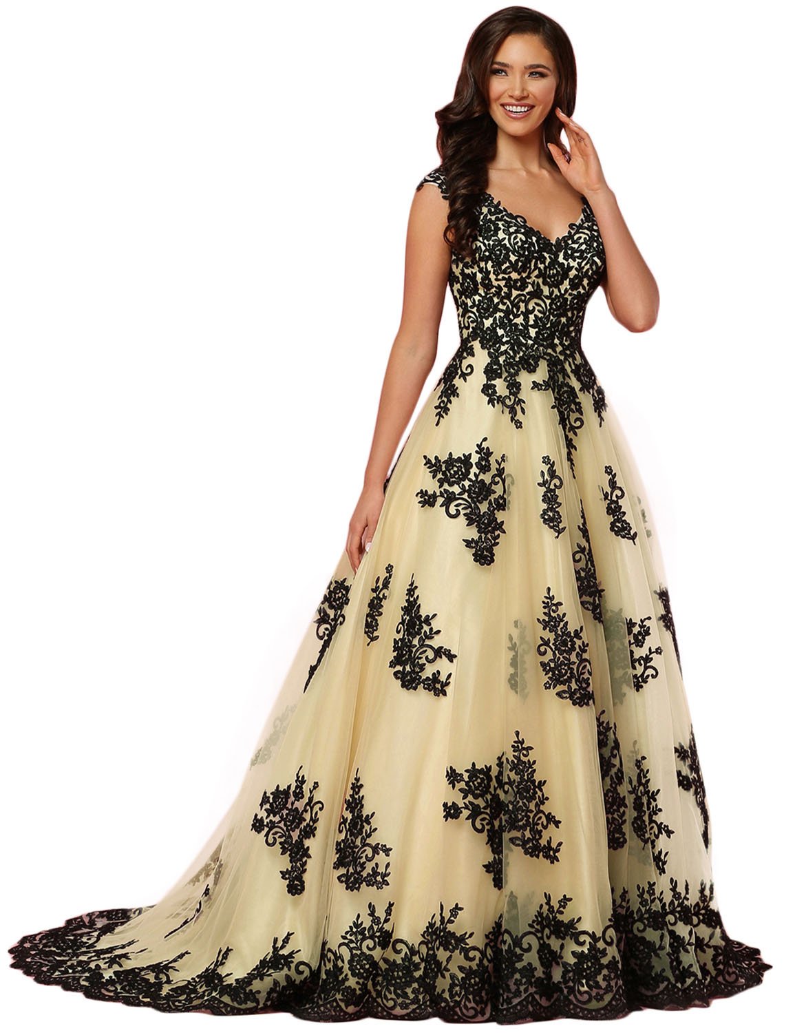 2019 Elegant Mermaid Long Prom Dress with Noble Lace - Formal Evening Gown for Homecoming, Wedding, and Special Occasions