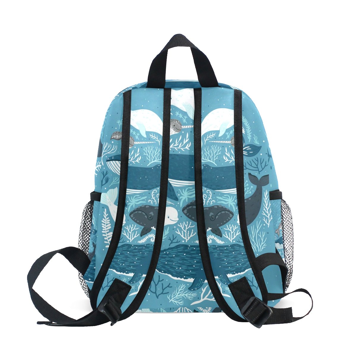 Whale Print Waterproof Preschool Backpack for Boys & Girls - Durable Kindergarten & Nursery School Bag for Toddlers - Perfect for Daycare, Travel & Outdoor Adventures