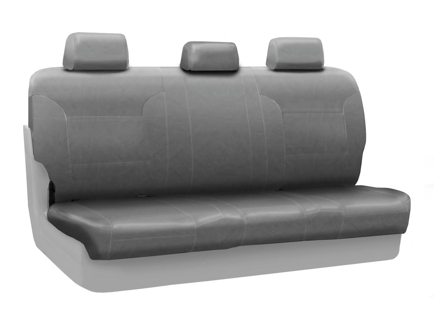 Coverking Rear Solid Bench Custom Fit Seat Cover for Select Ram 2500 Models - Rhinohide (Steel Gray) | Durable Truck Seat Protection for Work & Off-Road Adventures