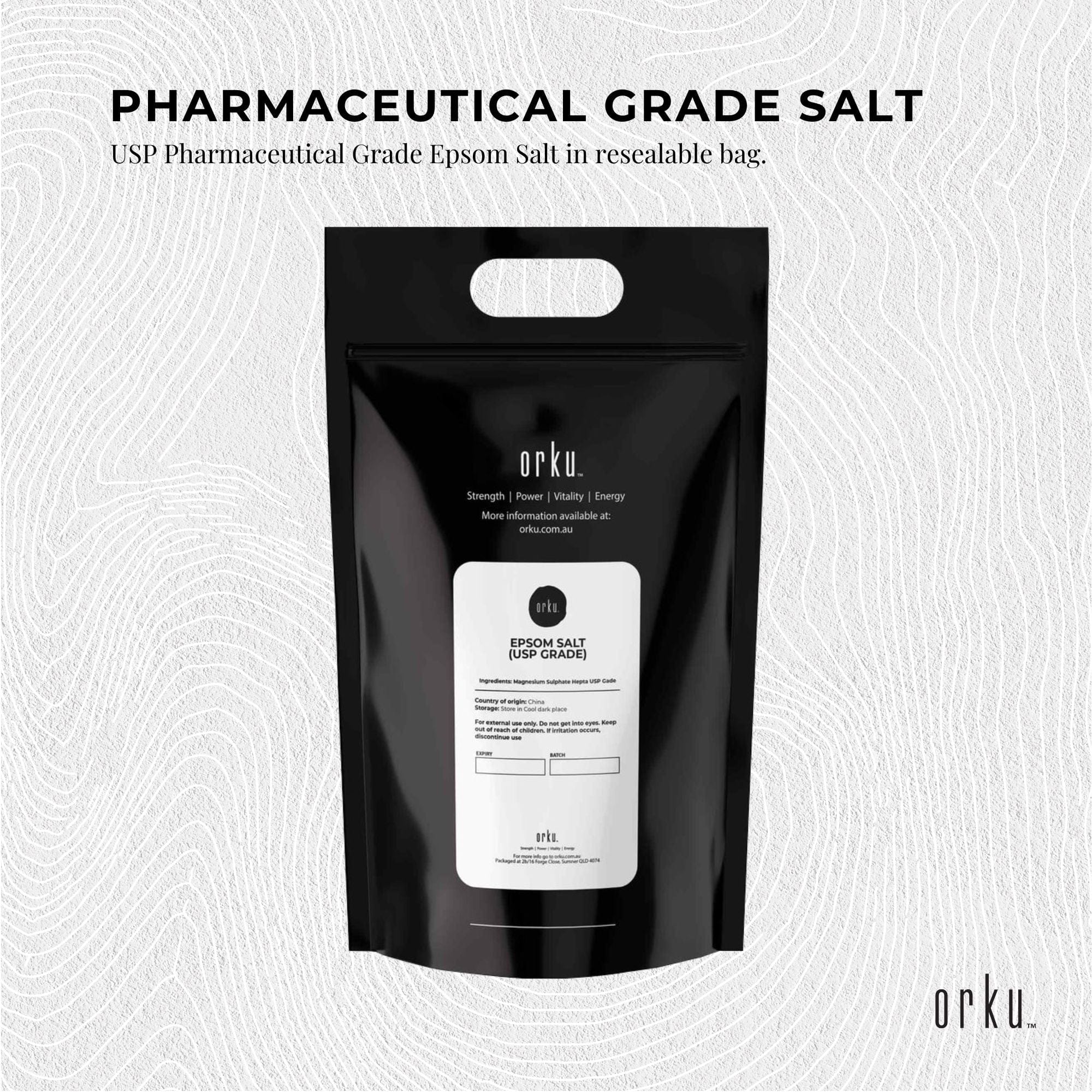 5kg USP Epsom Salt - Pharmaceutical Grade Magnesium Sulfate for Body Bath, Muscle Relaxation & Detox - Perfect for Spa, Foot Soak & Stress Relief