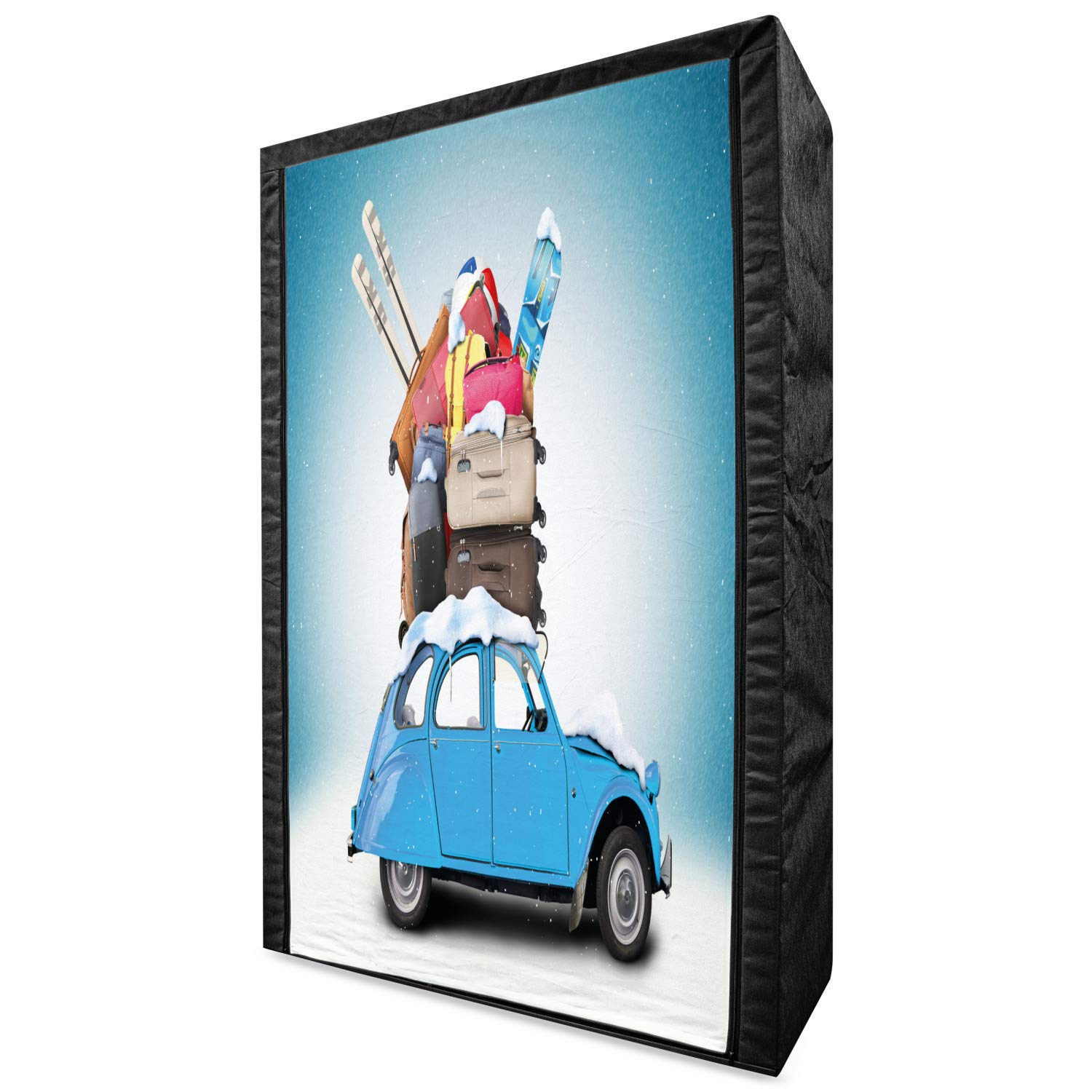 Ambesonne Winter Portable Fabric Wardrobe - 42.5