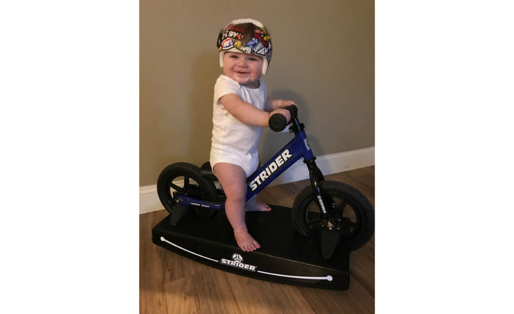 Strider 12 Sport 2-in-1 Balance Bike for Kids - Convertible Rocking Base & Sport Bike - Perfect for Toddler Learning to Ride Indoors & Outdoors