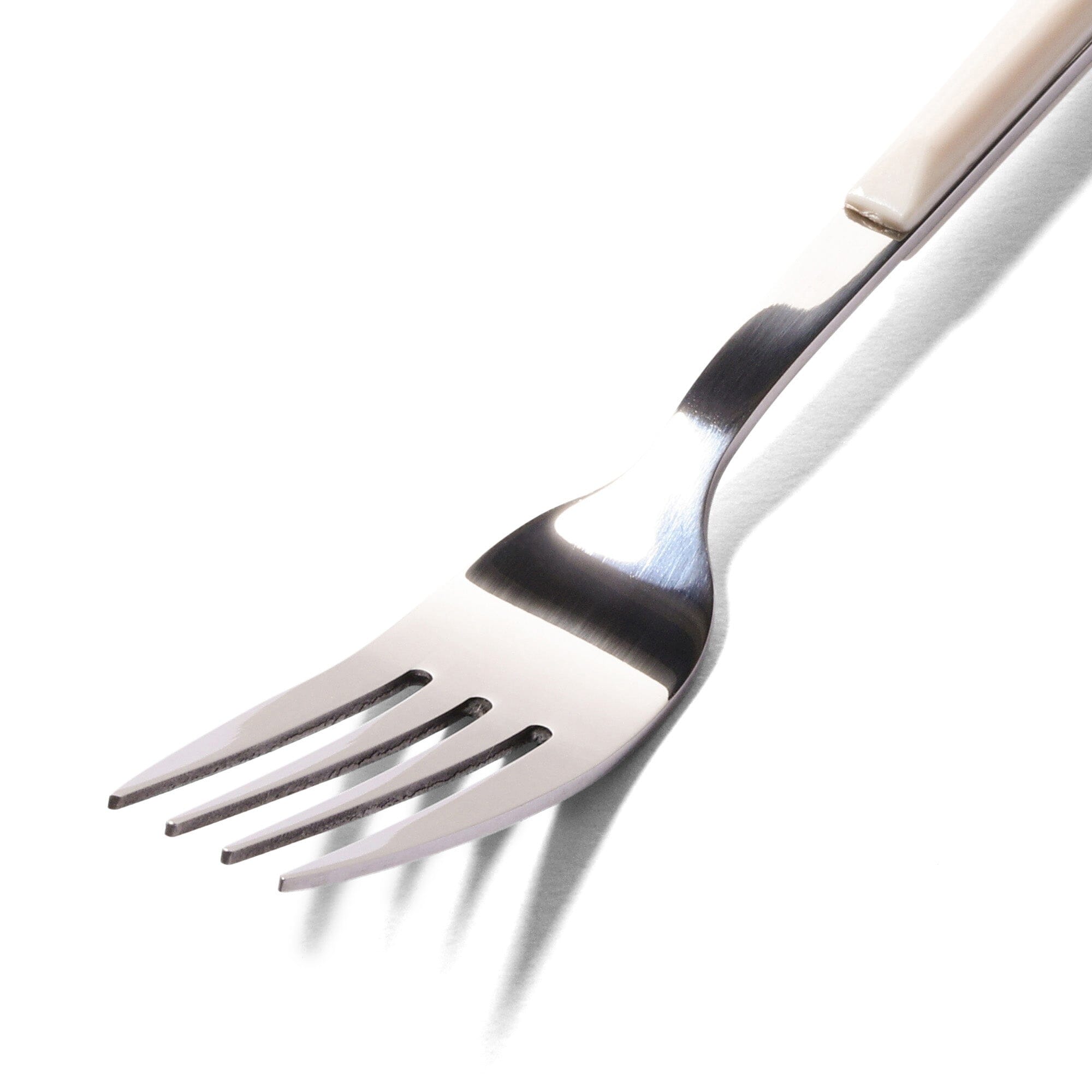 Premium White Color Handle Dinner Fork - Elegant Flatware for Fine Dining, Restaurants & Home Entertaining