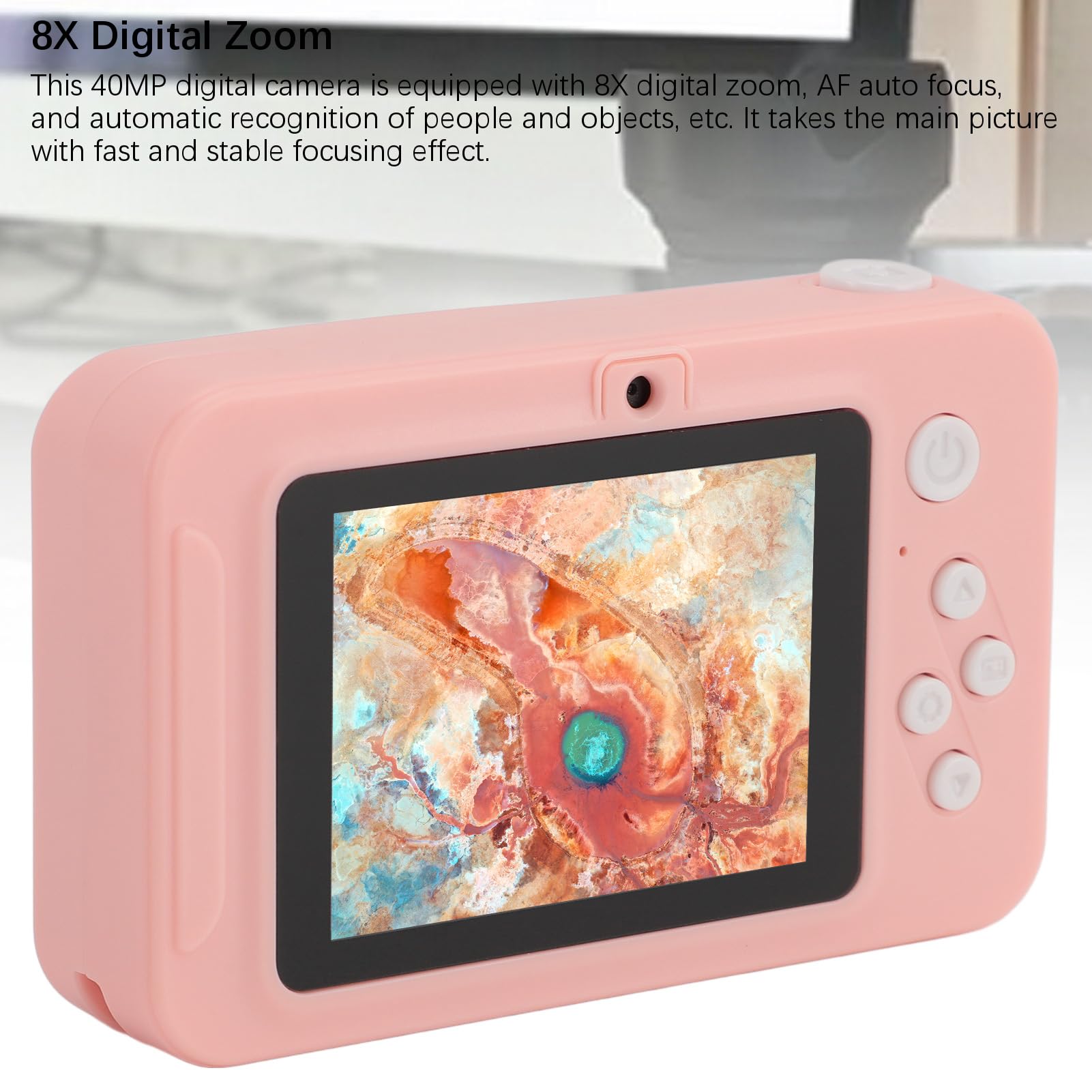 40MP Digital Camera with 8X Zoom - 1080P HD Vlogging Camera, 2.4 Inch LCD Screen, Compact Portable Design for Travel, Parties, Graduation, Selfies & Family Memories - Perfect for YouTube Content Creation, Vacation Photography & Everyday Adventures