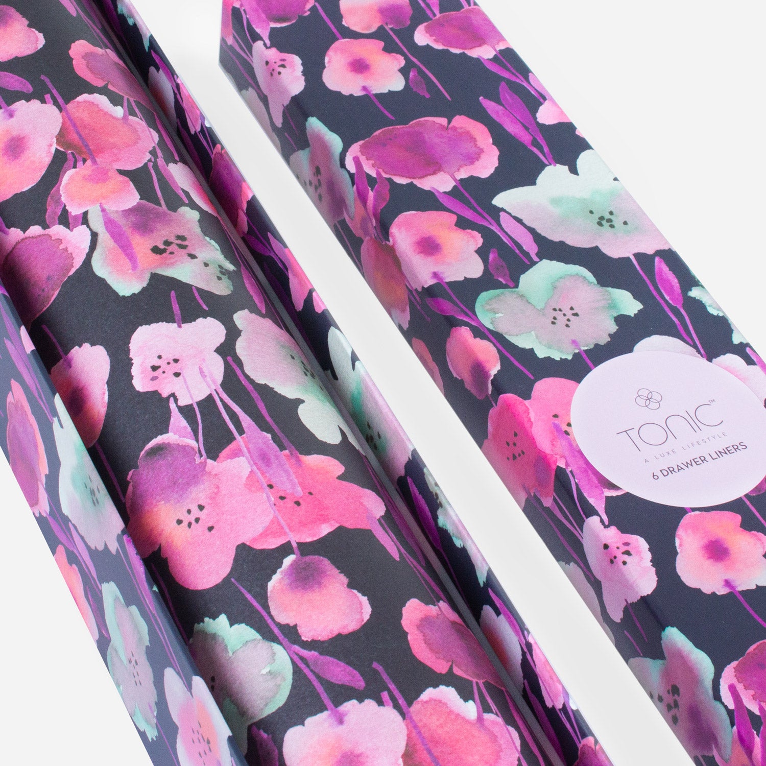 Midnight Meadow Scented Drawer Liners - 3 Pack | Fragrant Closet & Dresser Organizers for Fresh Smelling Clothes | Perfect for Bedrooms, Bathrooms & Nursery Storage