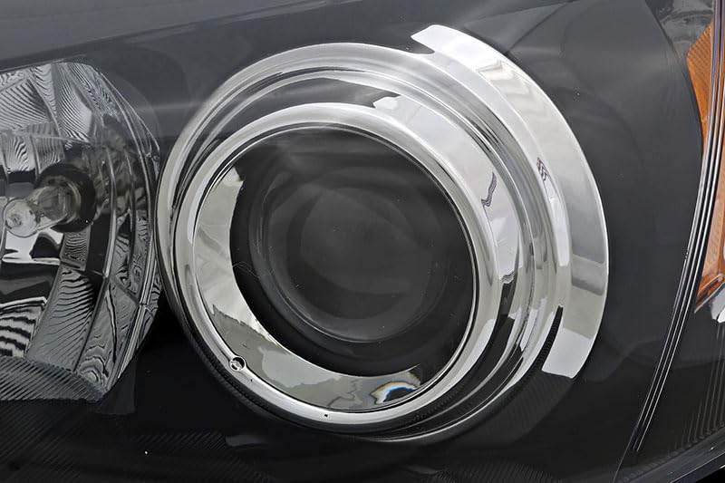 Compatible with Subaru Impreza Headlights Lamps Set 2008-2011 - Halogen Black Trim Driver & Passenger Side - Replacement for Foggy or Damaged Headlights - Perfect for Night Driving and Off-Road Adventures